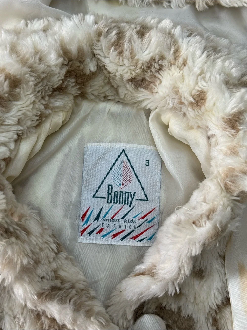 Bonny Kids Faux Fur Hooded Coat With Removable Hood
